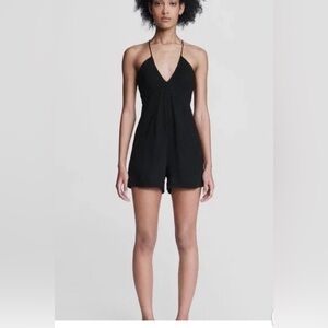 rag & bone Strappy Black Mimi Shorts Romper Dress size 6 NWT